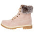 Lugz Rucker Hi Faux Fur Lace Up Womens Pink Casual Boots WRUCKRHFUE-682