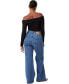 ფოტო #4 პროდუქტის Women’s Curvy Stretch Wide Jean
