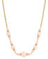 Фото #1 товара 2028 pink Imitation Pearl Beaded Necklace