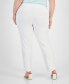 Фото #6 товара Plus & Petite Plus Size Tummy Control Pull-On Slim-Leg Pants, Created for Macy's