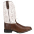 Фото #1 товара Roper Monterey Square Toe Cowboy Mens Brown, White Casual Boots 09-020-0904-292