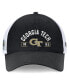 Men's Black/White Georgia Tech Yellow Jackets Free Kick Trucker Adjustable Hat