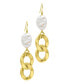 14K Gold-Plated Cultured Freshwater Pearl Curb Chain Earrings