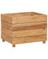 Фото #2 товара Raised Bed 19.7"x15.7"x15" Recycled Teak Wood and Steel