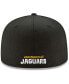 Фото #5 товара Men's Black Jacksonville Jaguars Head Logo Omaha 59FIFTY Fitted Hat