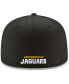 Men's Black Jacksonville Jaguars Head Logo Omaha 59FIFTY Fitted Hat