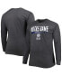 Фото #1 товара Men's Heather Charcoal Notre Dame Fighting Irish Big and Tall Two-Hit Raglan Long Sleeve T-shirt