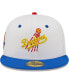 Фото #4 товара Men's White, Royal Los Angeles Dodgers 50th Anniversary Cherry Lolli 59FIFTY Fitted Hat