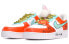 Фото #4 товара 【定制球鞋】 Nike Air Force 1 Low 空军一号 卡斯制造 钱兔似锦 有钱兔 祥云纹理 低帮 板鞋 男款 白蓝橙 / Кроссовки Nike Air Force 1 Low CW2288-111