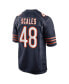 Фото #3 товара Men's Patrick Scales Navy Chicago Bears Game Jersey