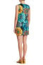 Фото #3 товара Papillon 153140 Women's Mixed Print Sleeveless Dress Green Sz. XL