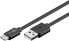 Фото #3 товара Wentronic USB 2.0 Cable (USB-C to USB A) - Black - 0.5m - 0.5 m - USB C - USB A - USB 2.0 - 480 Mbit/s - Black