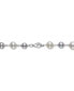 ფოტო #3 პროდუქტის Gray & White Cultured Freshwater Pearl (5-6mm & 7-8mm) Statement Necklace in Sterling Silver, 18" + 2" extender (Also in Pink & White Cultured Freshwater Pearl), Created for Macy's