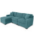 Фото #1 товара Radley 3-Piece Fabric Chaise Sectional Sofa, Created for Macy's