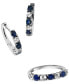 ფოტო #5 პროდუქტის EFFY® Blue & White Sapphire (1-1/10 ct. t.w.) Band in 14k White Gold. (Also available in Emerald and Ruby)