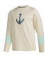 Men's Khaki Seattle Kraken AEROREADY Pullover Sweater