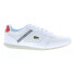 Фото #2 товара Lacoste Menerva Sport 0722 1 CMA Mens White Canvas Lifestyle Sneakers Shoes