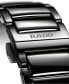 ფოტო #7 პროდუქტის Unisex Swiss Automatic True Diamond (1/8 ct. t.w.) Black Ceramic Bracelet Watch 40mm