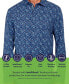 ფოტო #4 პროდუქტის Men's Regular-Fit Non-Iron Performance Stretch Abstract Floral Button-Down Shirt