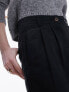 Topshop high waist peg trouser in black