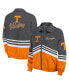 Фото #1 товара Women's Gray Distressed Tennessee Volunteers Vintage-Like Throwback Windbreaker Full-Zip Jacket