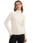 ფოტო #1 პროდუქტის Women's Pure Cashmere Turtleneck Sweater For Women