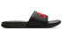 Спортивные тапочки Nike Benassi JDI черно-красные