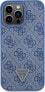 Фото #3 товара Guess Guess GUHCP15XP4TDPB iPhone 15 Pro Max 6.7" niebieski/blue hardcase Leather 4G Triangle Strass