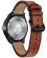 ფოტო #3 პროდუქტის Eco-Drive Men's Star Wars Chewbacca Brown Leather Strap Watch 43mm