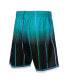 ფოტო #4 პროდუქტის Men's Teal and Black Charlotte Hornets 1995/96 Hardwood Classics Fadeaway Reload 3.0 Swingman Shorts