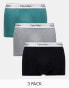 Фото #1 товара Calvin Klein modern cotton stretch trunks 3 pack in multi