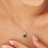 Silver pendant with green zircon Fancy Life Green FLG15