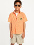 Фото #1 товара Matching Short-Sleeve Graphic Pocket Shirt for Boys