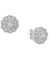 ფოტო #3 პროდუქტის Diamond Flower Cluster Stud Earrings (1/2 ct. t.w.) in 10k White Gold