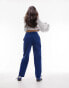 Topshop cord peg trouser in blue