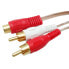 EUROCONNEX RCA To 2 Male Female cable 1.5 m