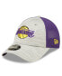 Фото #3 товара Men's Gray, Purple Los Angeles Lakers Active 9FORTY Snapback Hat