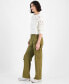 Фото #5 товара Juniors' High-Rise Washed Cargo Pants