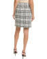 St. John Plaid Tweed Skirt Women's