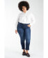 ფოტო #2 პროდუქტის Plus Size High Rise Straight Jeans