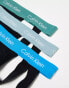 Фото #2 товара Calvin Klein cotton stretch jock straps 3 pack in black with coloured waistband