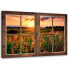 Wandbilder Fenster Blumen Natur Wiese