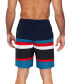 Men's 9" Striped Core Volley Swim Shorts