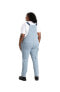 Фото #2 товара Plus Size Vintage Washed Flex Hickory Stripe Bib Overall