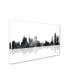 Фото #2 товара Marlene Watson 'Detroit Michigan Skyline BG-1' Canvas Art - 22" x 32"