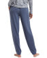 Фото #2 товара ПижамаHUE Super-Soft French Terry Cuffed Lounge Pants