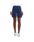 Фото #1 товара Women's High Rise Sport Knit Elastic Waist Denim Jean Shorts