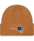 Шапка вязаная New Era New England Patriots коричневая для мужчин - фото #1