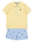 ფოტო #3 პროდუქტის Baby Boys Anchor Polo Shorts Set