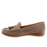 Фото #4 товара Trotters Dawson T2254-258 Womens Brown Wide Leather Loafer Flats Shoes